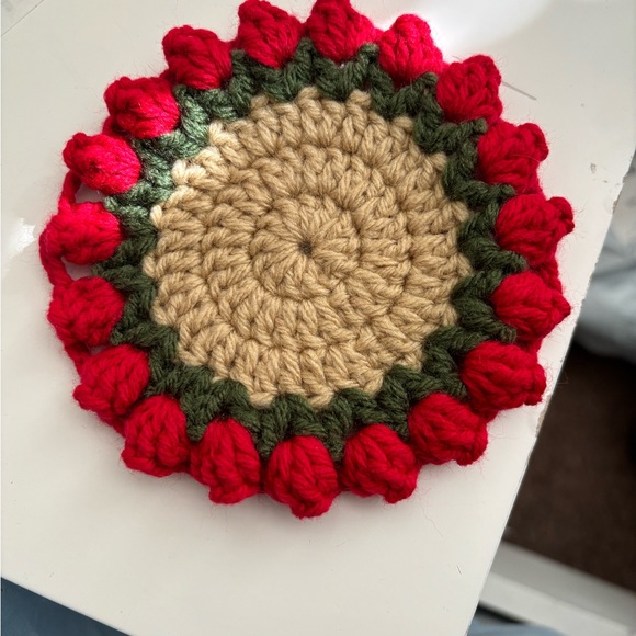 Crochet flower coasters 🌷 - Picture 2 of 4